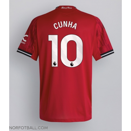 Billige Fotballdrakt Manchester United Matheus Cunha #10 Replika Hjemmedrakt 2025-26 Kortermet Billige Fotballdrakt Manchester United Matheus Cunha #10 Replika Hjemmedrakt 2025-26 Kortermet